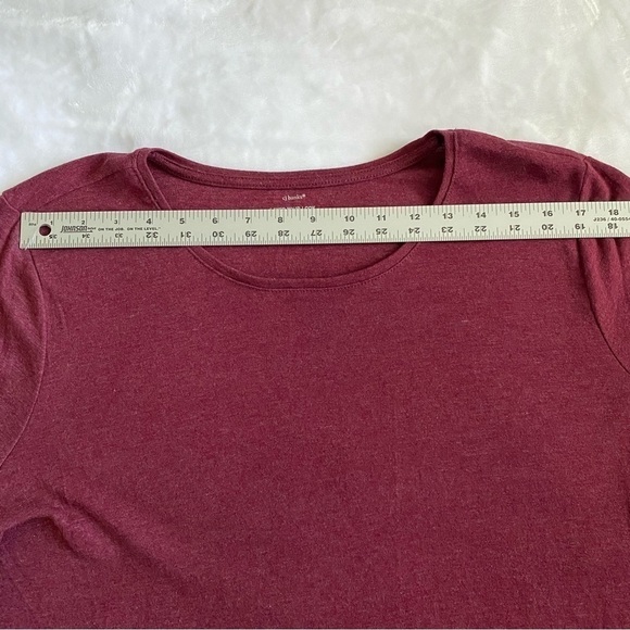 CJ Banks | Layer Your Look Pullover Sweater | Maroon | Size: 1X - Picture 7 of 7